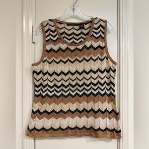 Chevron knit top